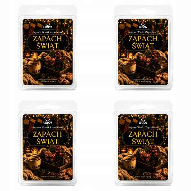 Vosk do krbu Vůně Vánoc 70 g Přírodní dřevitý 4 ks