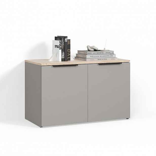 Livinity® KREDENC Piave Greige se 2 dveřmi