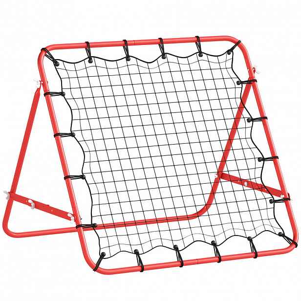 HOMCOM ODRAZOVÁ SÍŤ, PE, červená/černá, 96L x 80B x 96H cm
