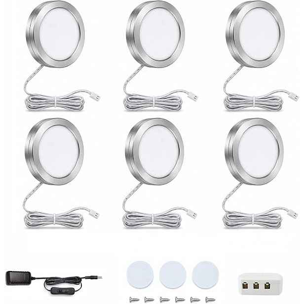 Led lampy Vlio JT-C608L 6 ks 12V 1500lm 6000K pod skříňky