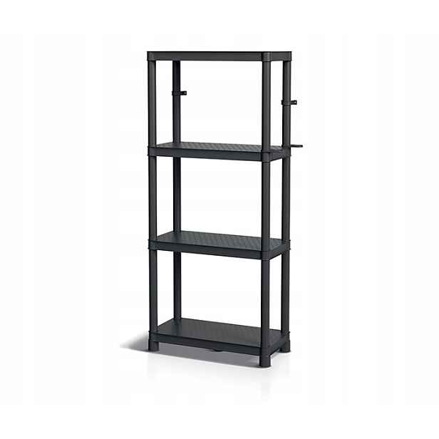 Plastový regál do obchodu, skladu 610x310x1310 mm Silný 100 kg