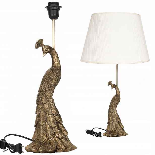 Stolní Lampa Zlatá Paw Ptak Stolní Noční E27 glamour do obývacího pokoje ložnice