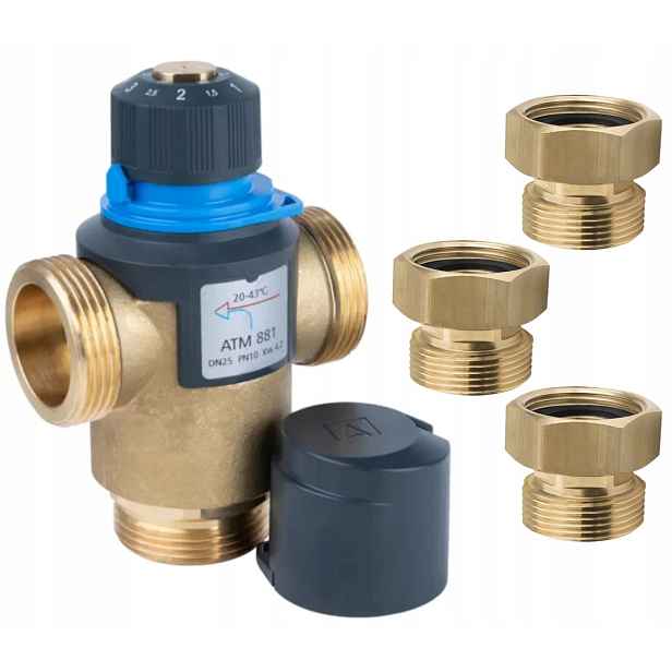 Termostatický Směšovací Ventil 5/4" Afriso Atm 881 20-43°C Šroubky