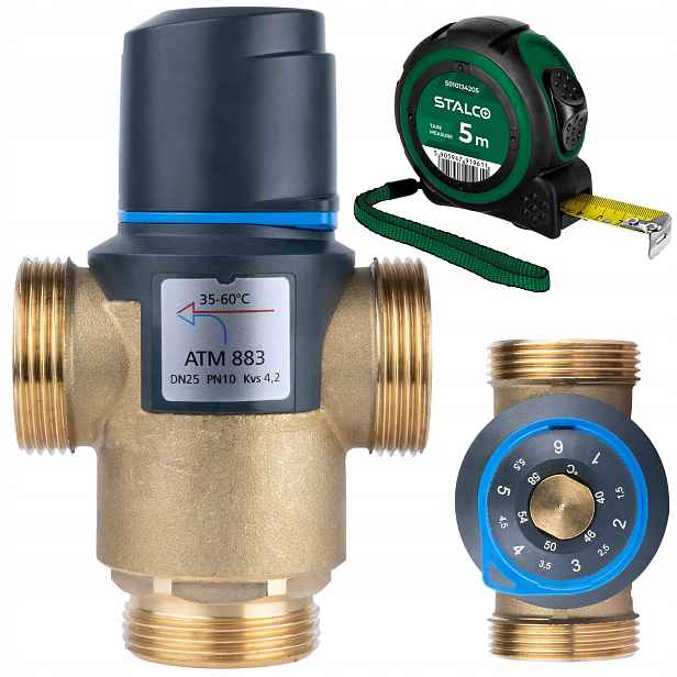 Termostatický Směšovací Ventil Atm 883 5/4 35-60°C Kvs 4,2 m3/h Afriso