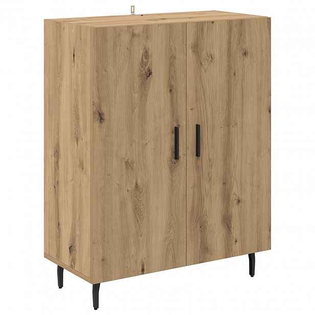 vidaXL Servírovací skříň Artisanový dub 69,5 x 34 x 90 cm
