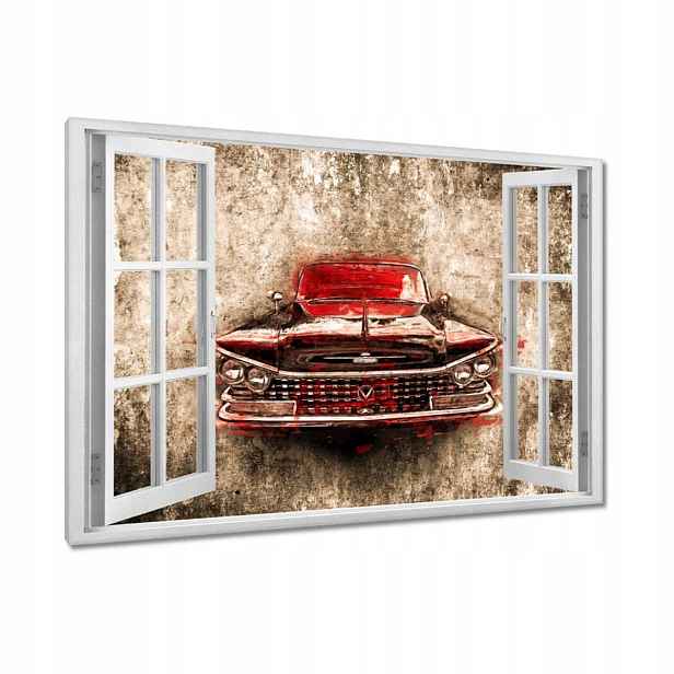 Obrazy 90x60 Červený Buick