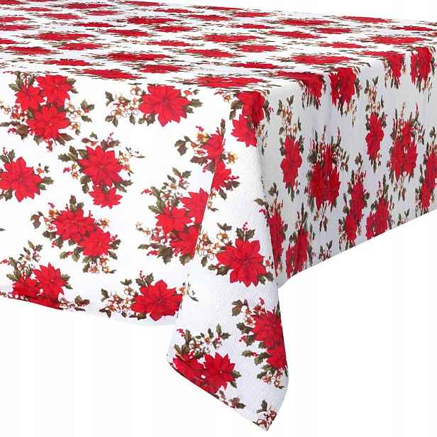 Vánoční ubrus odolný proti skvrnám 180 x 130 cm