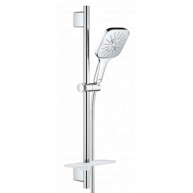 Grohe Rainshower SmartActive Cube - Sada sprchové hlavice 130 6,8 l/min, 3 proudy, tyče 60 cm a hadice, chrom 26585000