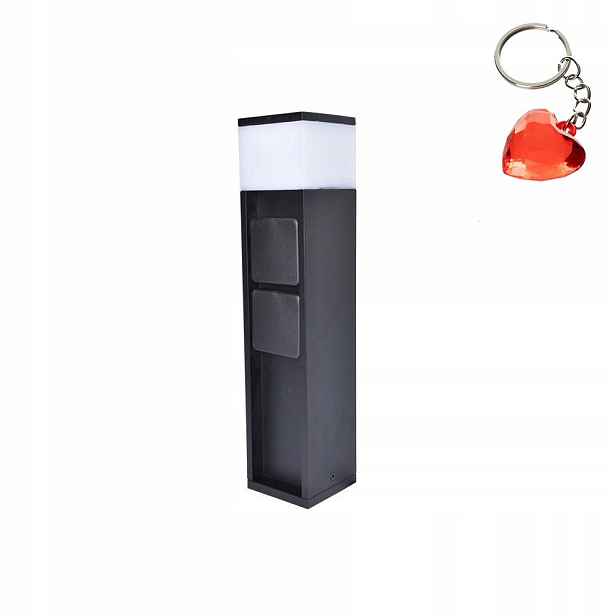 Venkovní sloupková Led lampa 11W s elektrickými zásuvkami Mains Lutec