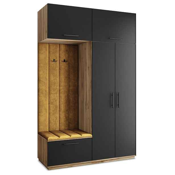 MASSENO MODERNÍ PŘEDSÍŇOVÁ SESTAVA REMA, 150/240/60 cm, dub Wotan