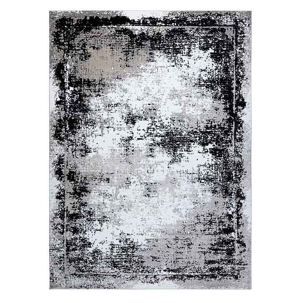 Kusový koberec Gloss 8493 78 Vintage grey/black, 80x150, šedá, kancelář, Dywany Łuszczów