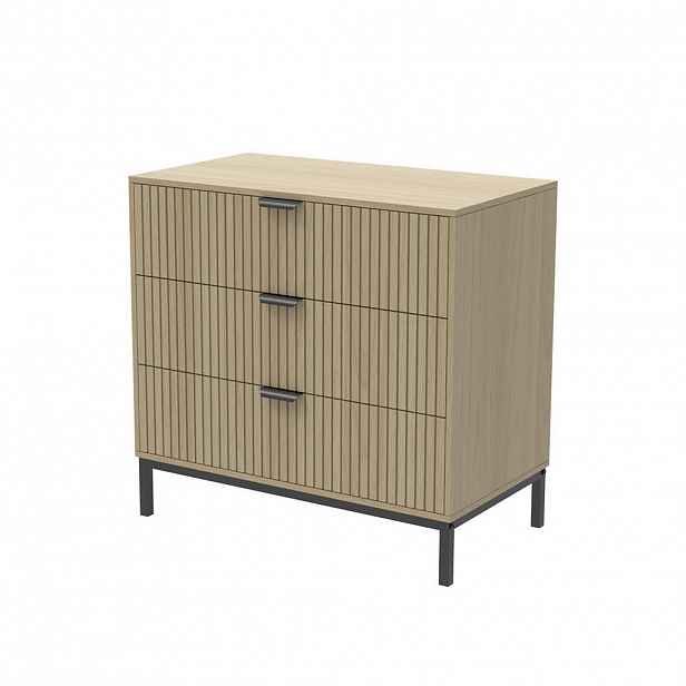 Vicco KOMODA Lennox Dub 72 x 69 cm se 3 zásuvkami