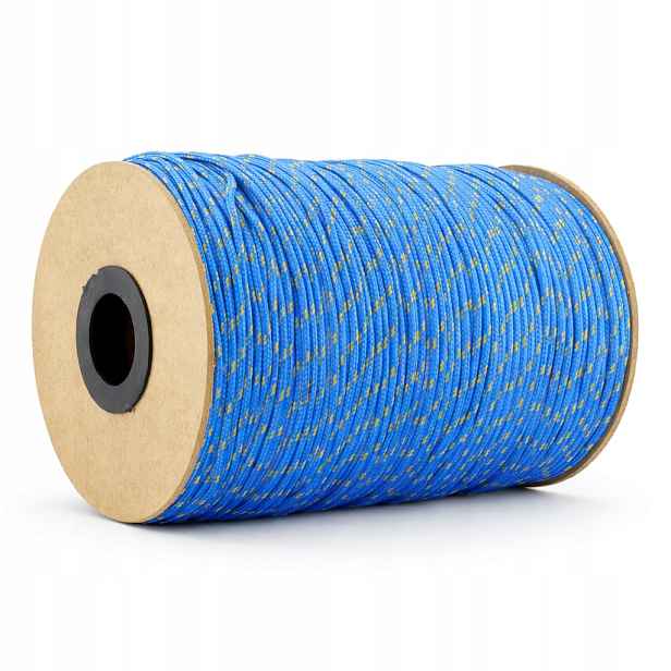 Polypropylenové lano Pp 6 mm × 100 m modré žluté skvrny
