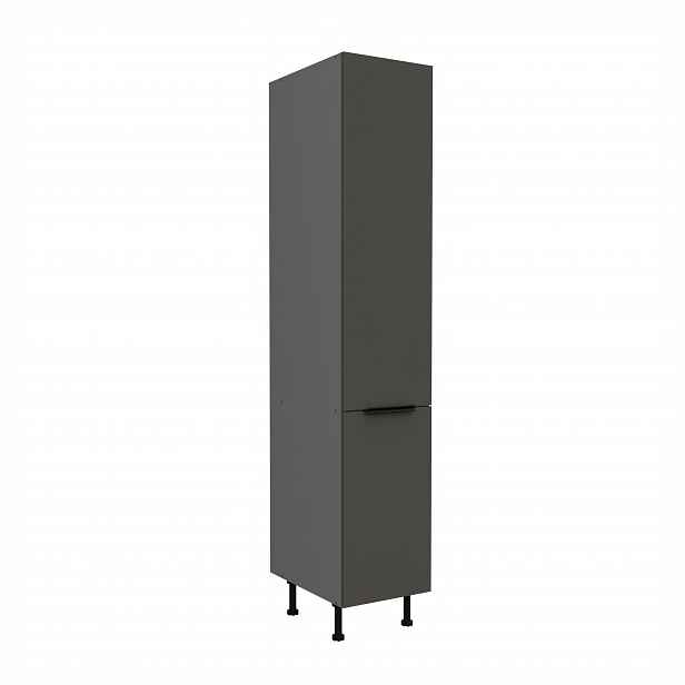 Vysoká potravinová skříňka Aria ANT 40 DK-210 2F Barva korpusu: Antracit, Barva dvířek: GR - Graphite AFM