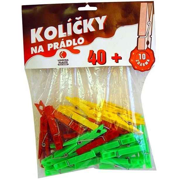 kolíčky 50ks H92, 7,2x1,6x0,9cm, plast