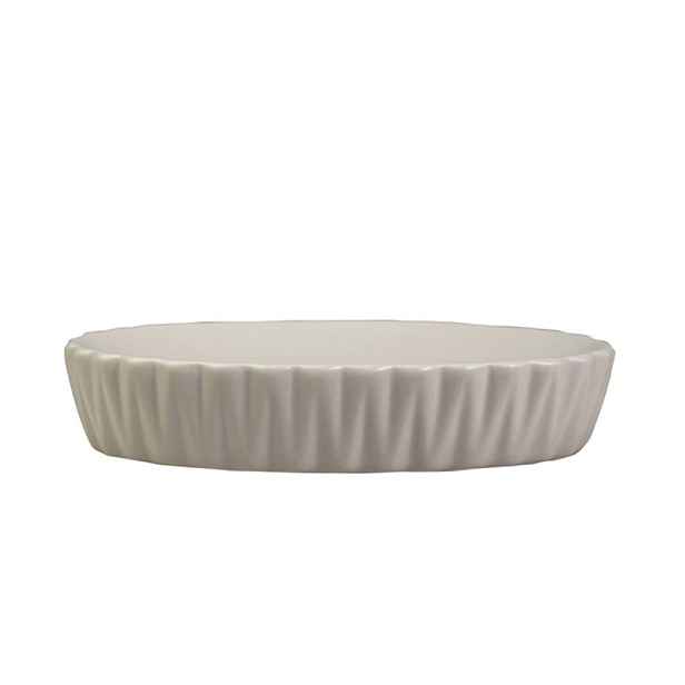 Latté porcelánová miska na mýdlo Diamond - 13*9*2.5 cm Chic Antique