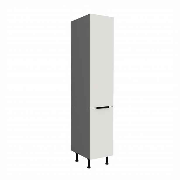 Vysoká potravinová skříňka Aria ANT 40 DK-210 2F Barva korpusu: Antracit, Barva dvířek: WH - Crystal white AFM