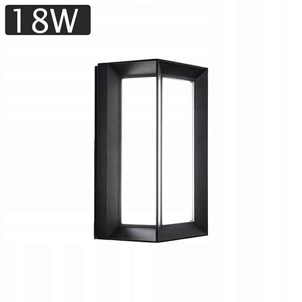 Venkovní lampa o výkonu 18 W s pohybovým senzorem, zahradní nástěnné svítidlo