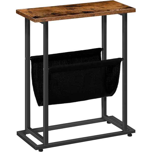 Odkládací stolek Vasagle Olmira 45 cm černý/hnědý