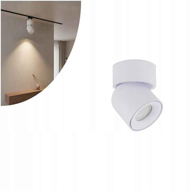 Spotový reflektor Twist bílý, moderní nástěnný akcent Tk Lighting