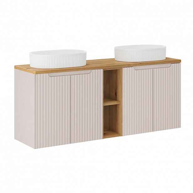 Petits-meubles DVOJUMYVADLO 140.4cm Riva Kašmír a dřevo