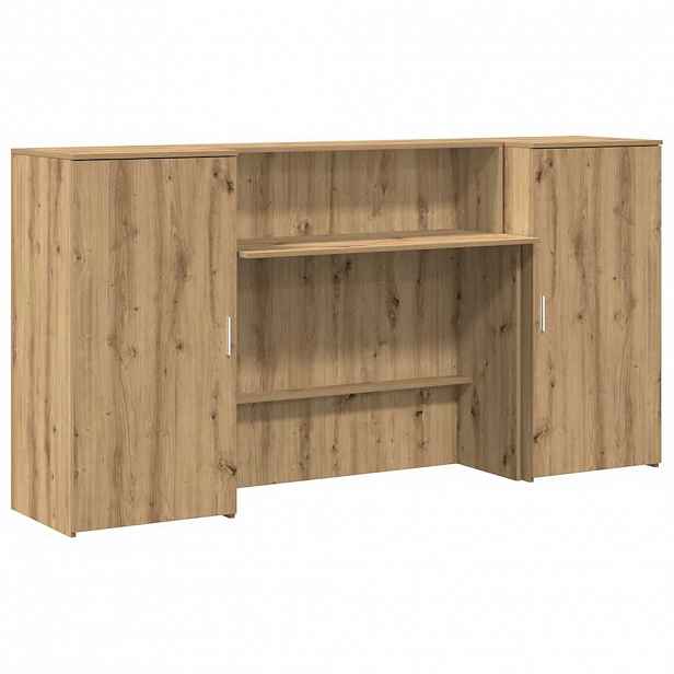 vidaXL Recepční stůl dub artisan 200x50x103,5 cm kompozitní dřevo