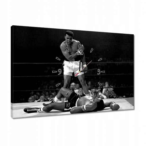 Hodiny 60x40 Muhammad Ali Walk Box