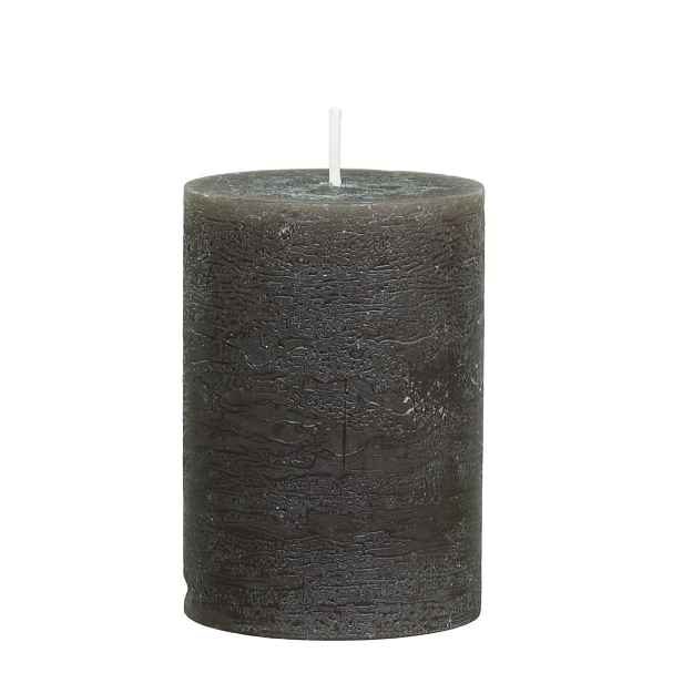 Kávová široká svíčka Macon Rustic coffee - Ø 7*10cm/ 40h Chic Antique