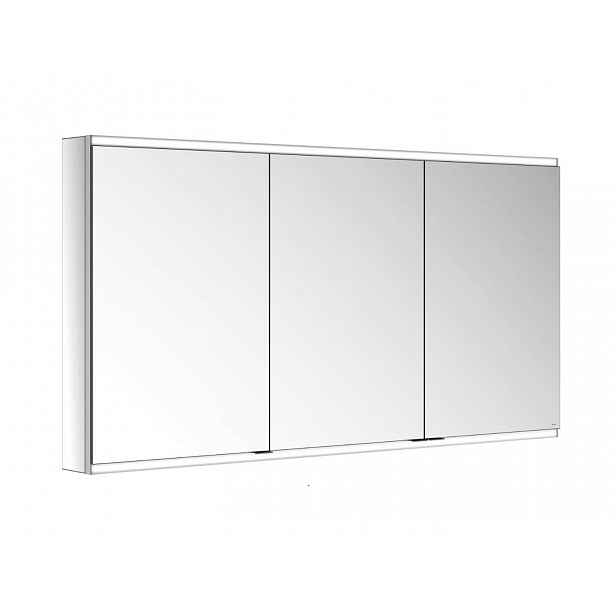 Keuco Royal Modular 2.0 - Zrcadlová skříňka s LED osvětlením, 140x70x12 cm, hliník 800311140000200
