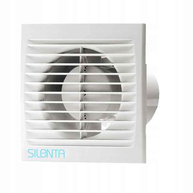 Koupelnový ventilátor bílý, tichý, standardní, průměr 100 mm, Silenta Sl Venst