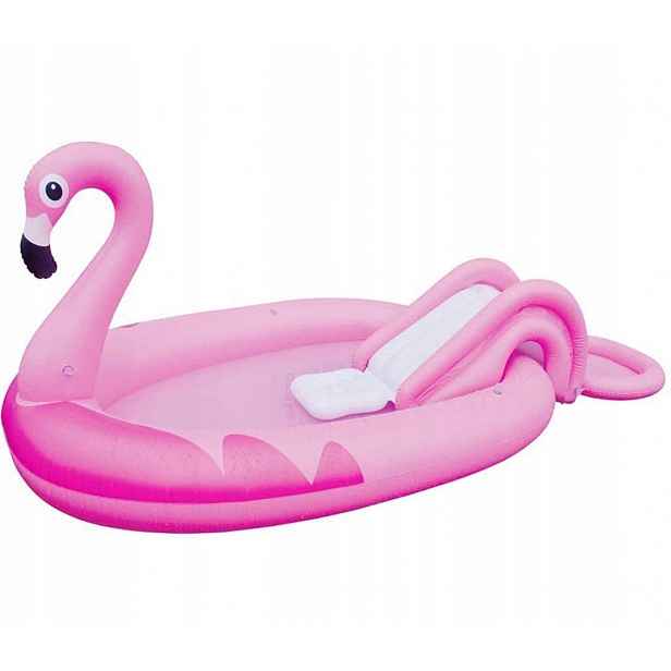 Nafukovací Bazén Velká skluzavka Plameňák Flamingo SunClub 213 x 123 x 78 cm