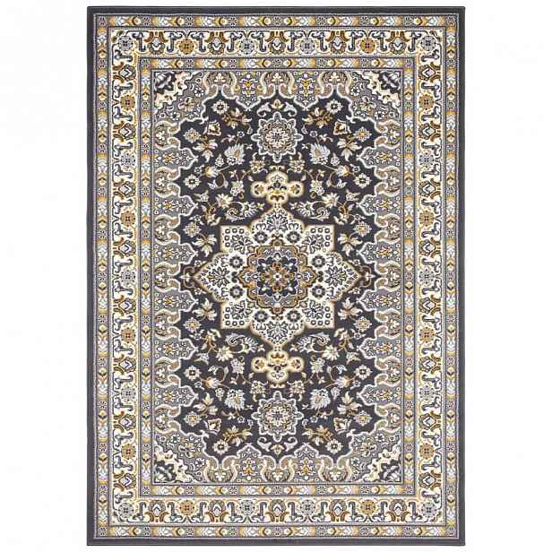 Tmavě šedý koberec Nouristan Parun Tabriz, 80 x 150 cm
