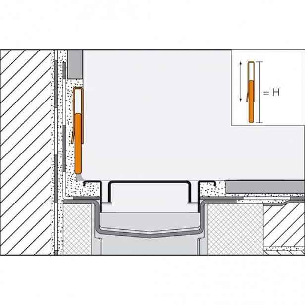 Stěnová lišta Stěnová lišta Schlüter, nerez, délka 140 cm, výška hrany 35 mm, SPRA23EB140