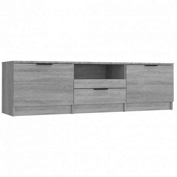 vidaXL TV skříňka šedá sonoma 140 x 35 x 40 cm kompozitní dřevo