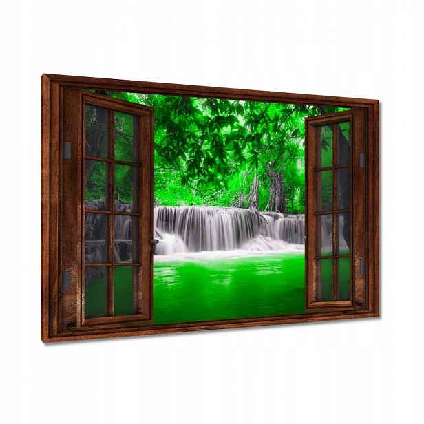 Obrazy 120x80 Zelený vodopád Kaskáda
