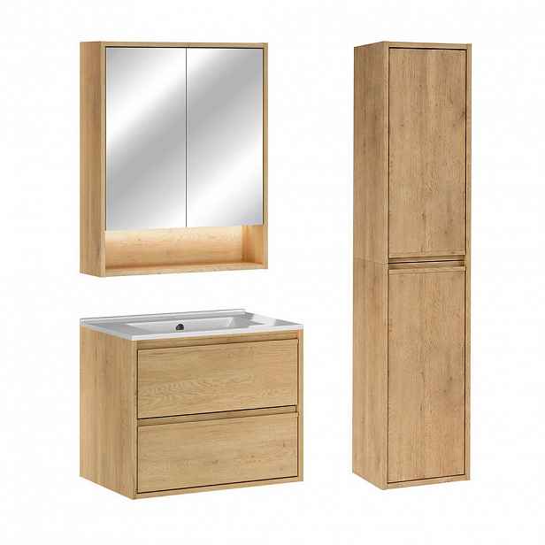 Petits-meubles KOUPELNOVÝ NÁBYTEK 61cm Edmé 2er-Set Dřevo