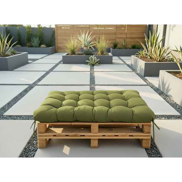 Paletový prošívaný sedák ALEX 120x80 cm color 19 limonka Mybesthome