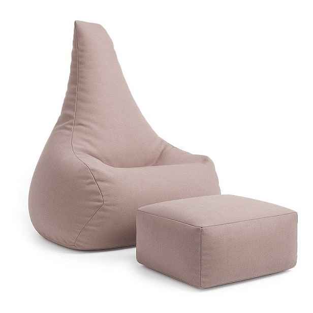 Růžový dětský sedací vak Outzy – Meowbaby