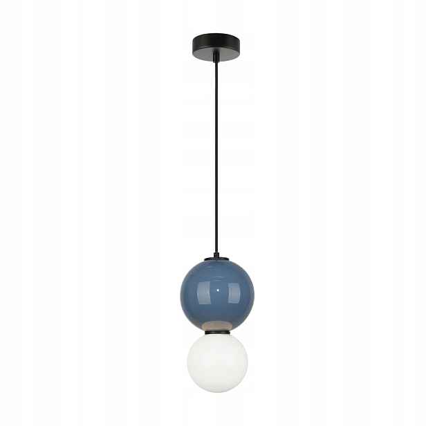 Závěsná lampa Italux Pieve Led 5W modro-bílá Ø 15 cm IP20