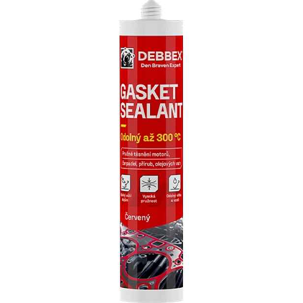 Tmel těsnicí Den Braven červený 280 ml