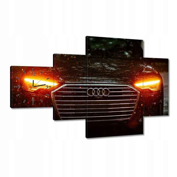 Hodiny 130x80 Audi Krásné auta