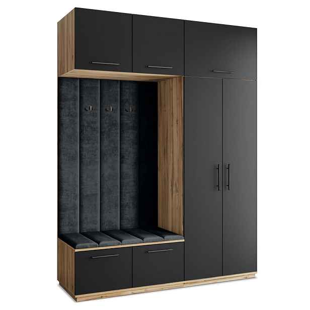 MASSENO MODERNÍ PŘEDSÍŇOVÁ SKŘÍŇ REMA, 180/240/60 cm, dub Wotan