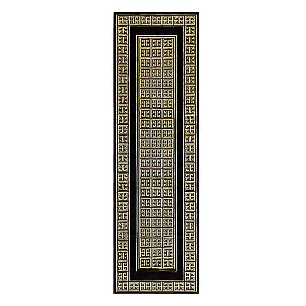 Běhoun Gloss 6776 86 greek black/gold, 60x300, žlutá, kancelář, Dywany Łuszczów