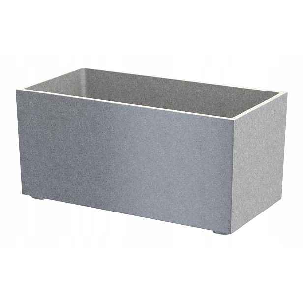 Granitový Květináč Argos Long 60 vnější, Šedý