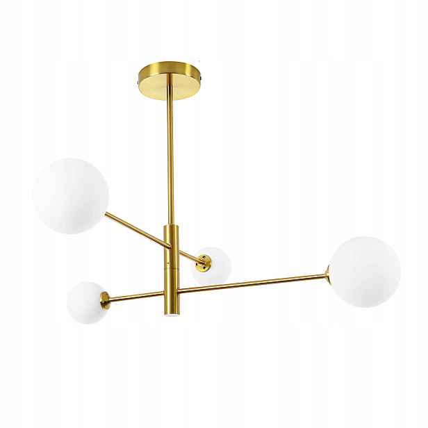 Light Prestige Závěsná lampa Dorado 4xG9 Zlatá, 79 cm, IP20