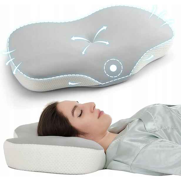 Ortopedický Polštář Memory Foam 60x34 cm Ergonomický pro spaní Měkký