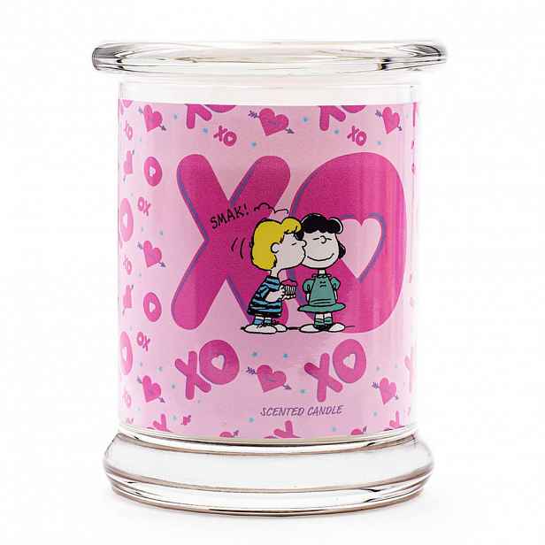VONNÁ SVÍČKA Vícebarevná XOXO ve skle 250 g