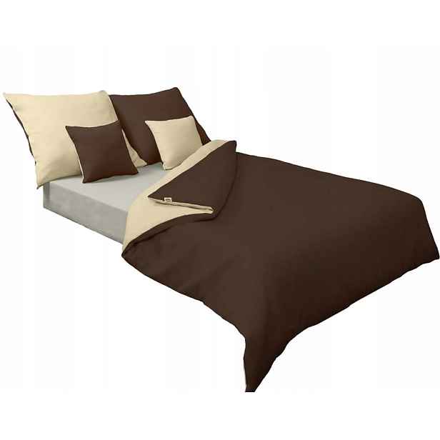 Povlečení 140x200 Double Face Bronz a krém