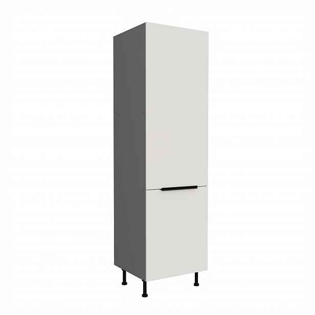 Vysoká potravinová skříňka Aria ANT 60 DK-210 2F Barva korpusu: Antracit, Barva dvířek: WH - Crystal white AFM