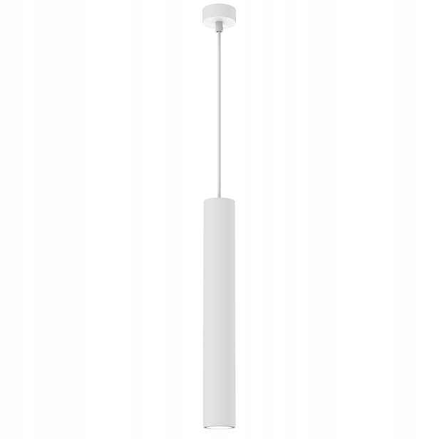 Závěsné svítidlo Hudson Bílá Tuba 1xGU10 5,5x90cm Stropní Svítidlo do pokoje